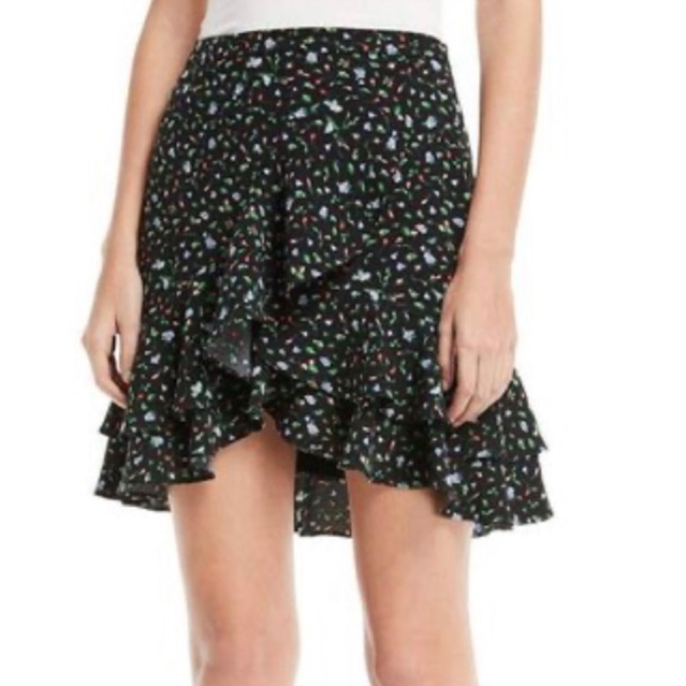 Club Monaco Ampey Floral-Print Mini Skirt